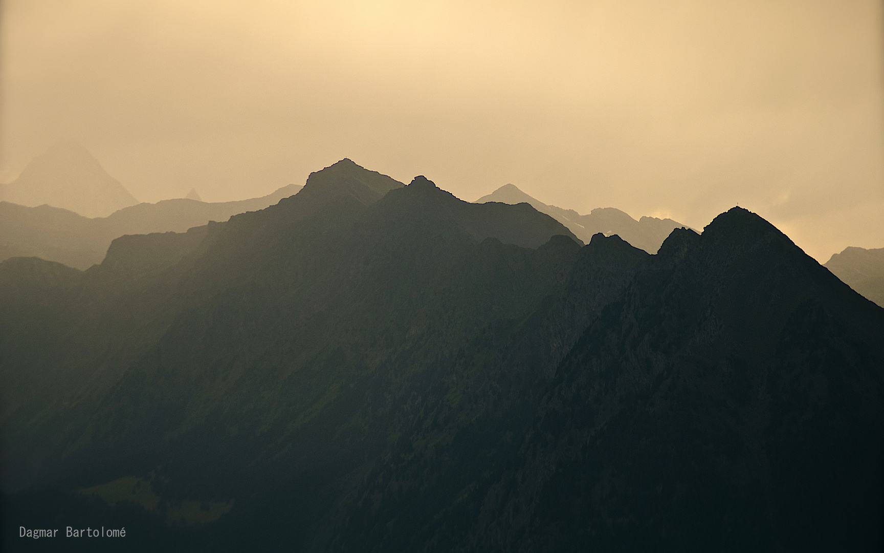 Bergpanorama oberhalb von Meran