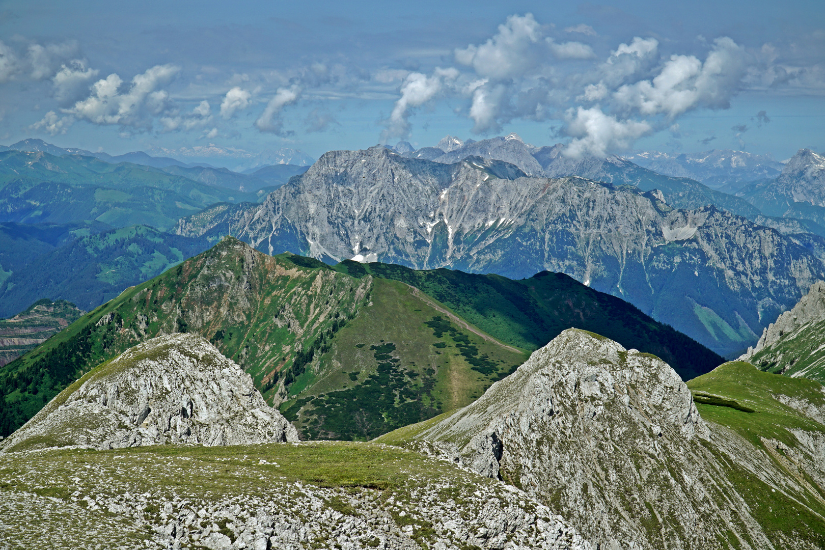 Bergpanorama Ostalpen (Steiermark/Österreich)