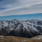 Bergpanorama Richtung Dolomiten auf dem Hinterbergkofel 2'762m