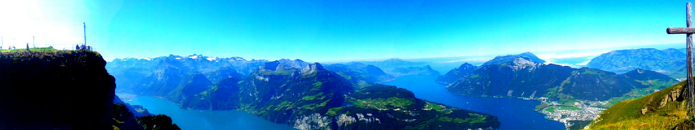 Bergpanorama über Zentralschweiz