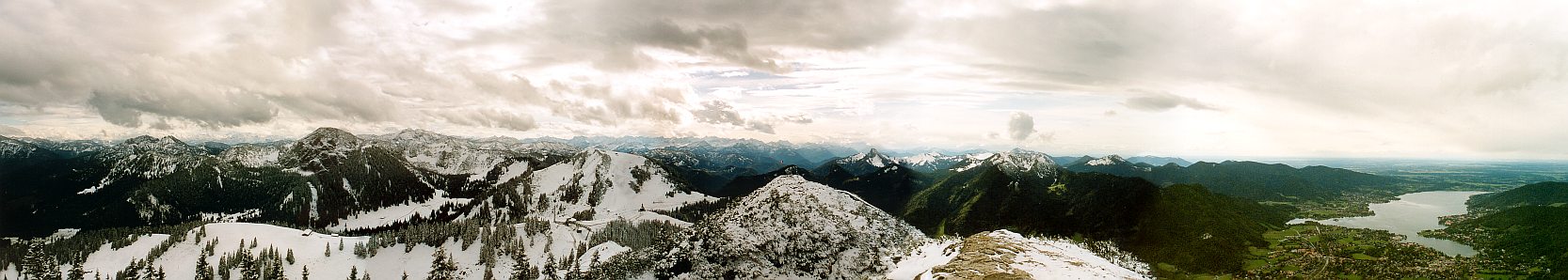 Bergpanorama vom Wallberg/Tegernsee