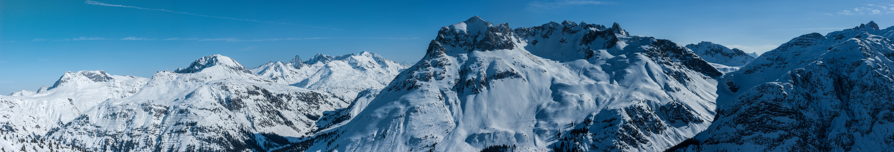 Bergpanorama von Lech am Arlberg