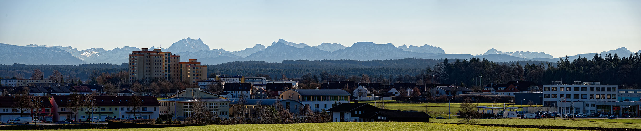 Bergpanorama von Unghausen gesehen