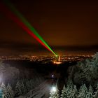 Bergpark Wilhelmshöhe Laser grün rot