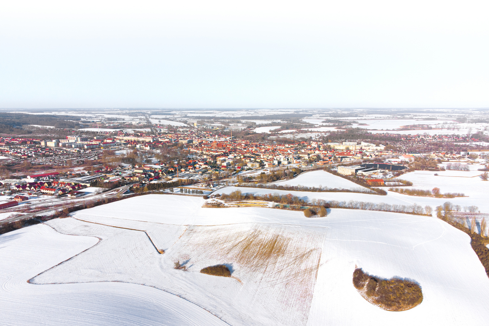 Bergringstadt Teterow im Schnee