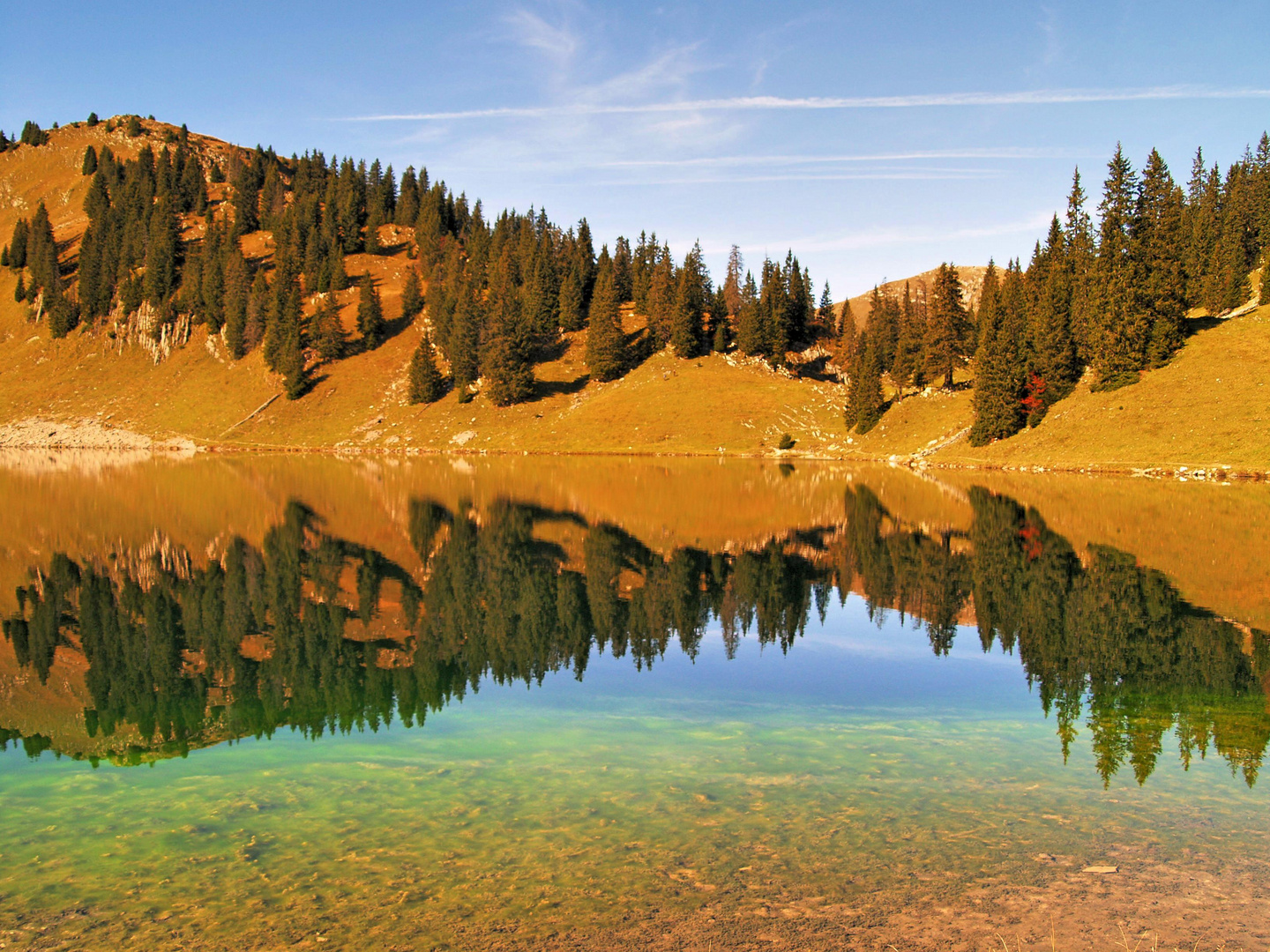 Bergsee am Stockhorn / Spiegel