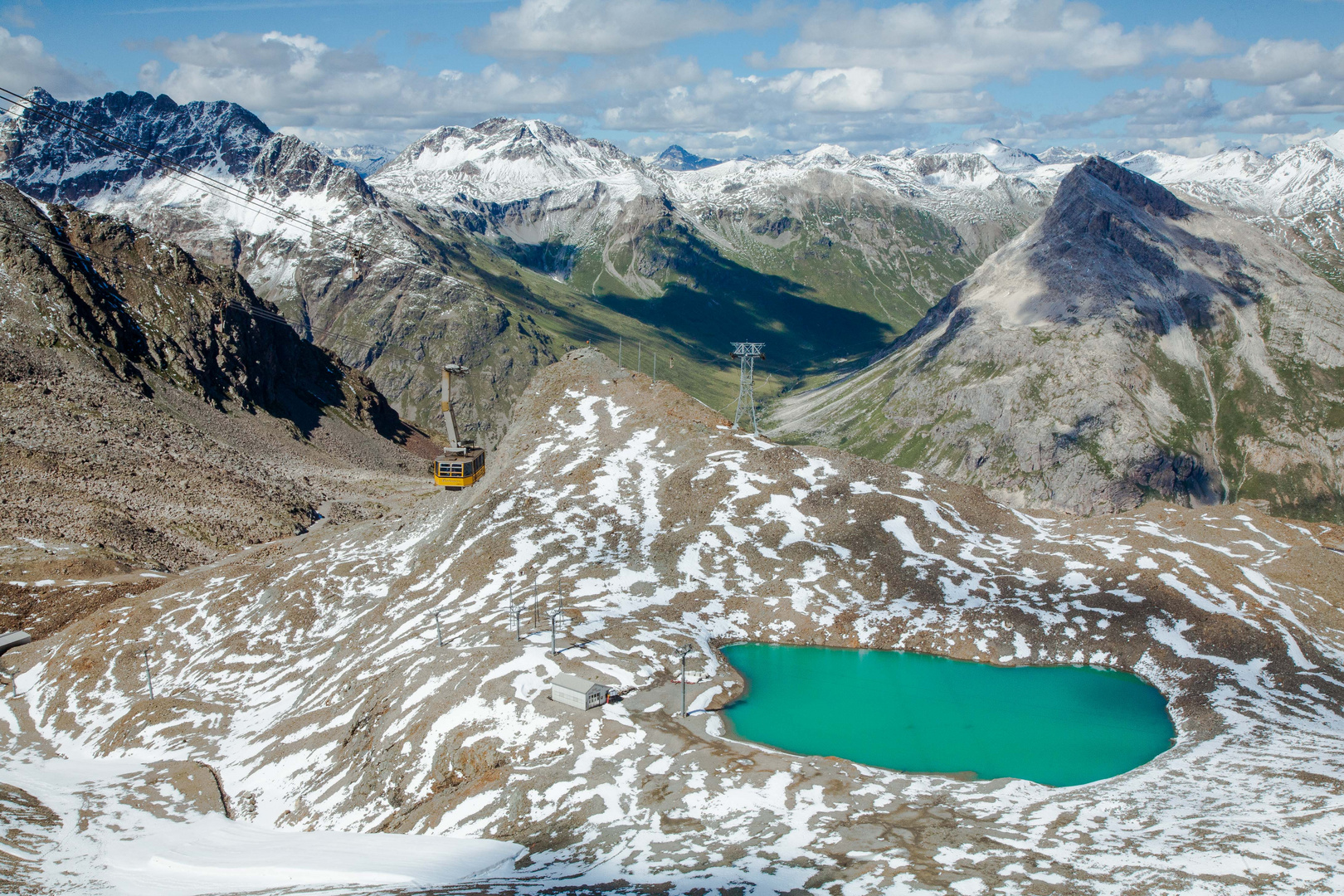 Bergsee an der Diavolezza, Graubünden Schweiz