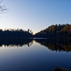 Bergsee at sunset