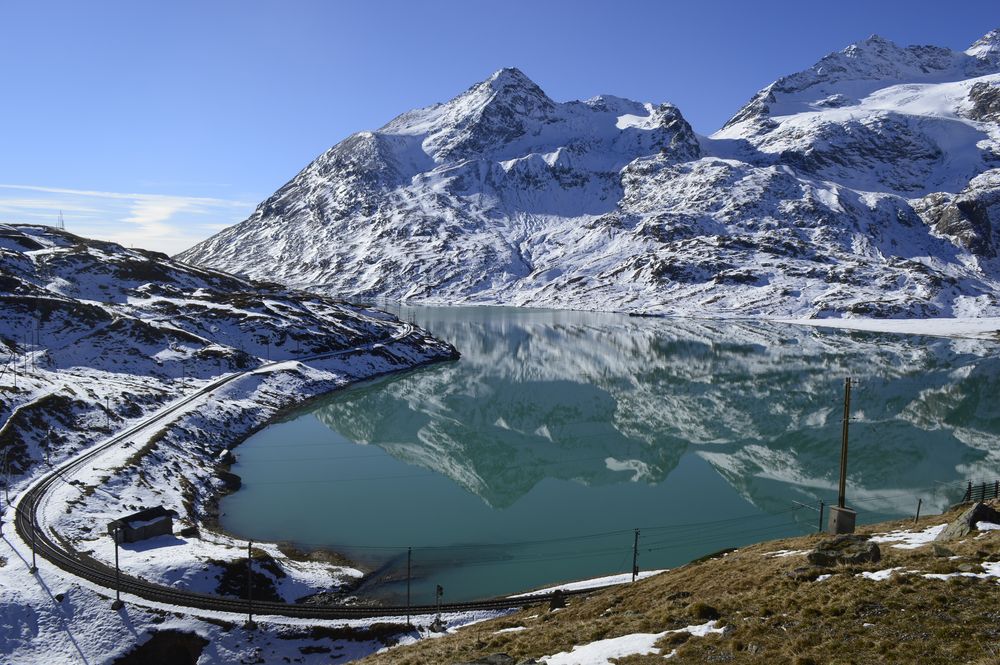 Bergsee auf dem Berninapass (Graubünden)