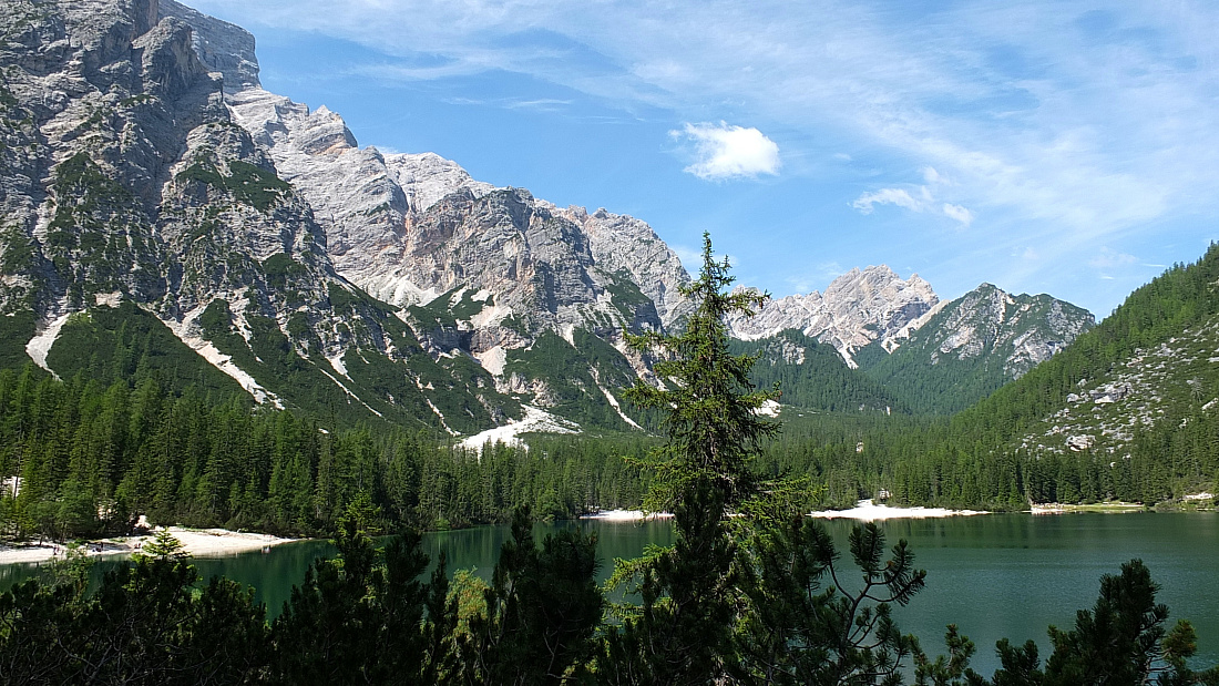 Bergsee in den Dolomiten