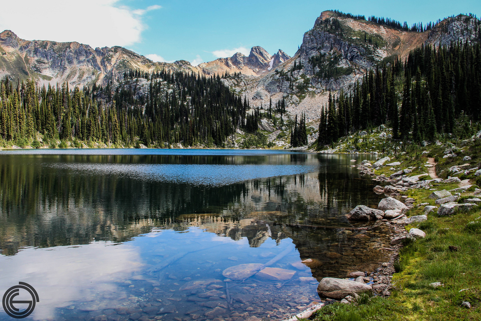 Bergsee in den Rockies