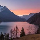 Bergsee in der Abendstimmung - KI