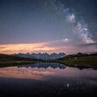 Bergsee in einer Sommernacht