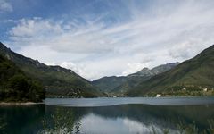 Bergsee in Molina Valle di Ledro in Italien