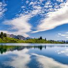 Bergsee mit Wasserspiegelung