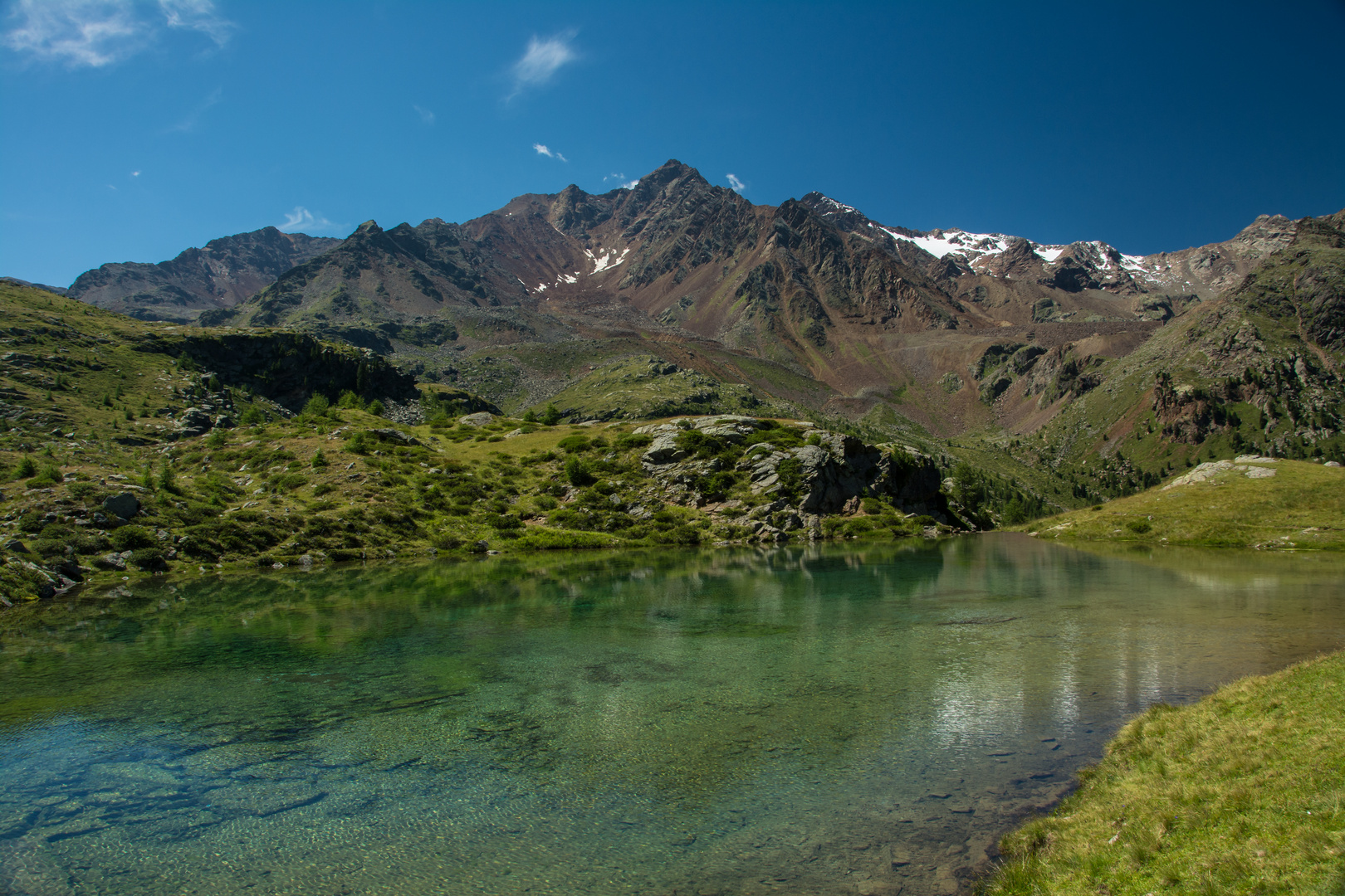 Bergsee oberhalb von Weissbrunn im Ultental