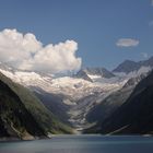 Bergsee und Gletscher