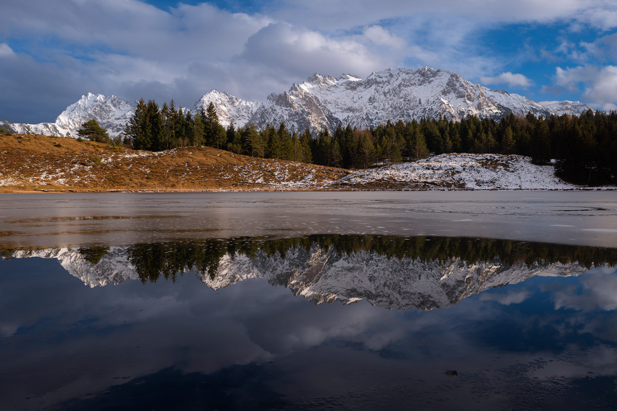 Bergsee zum Winteranfang Foto & Bild landschaft, berge, winter Bilder