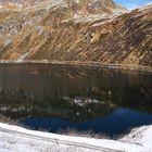 Bergseespiegelung mit Selbstportrait