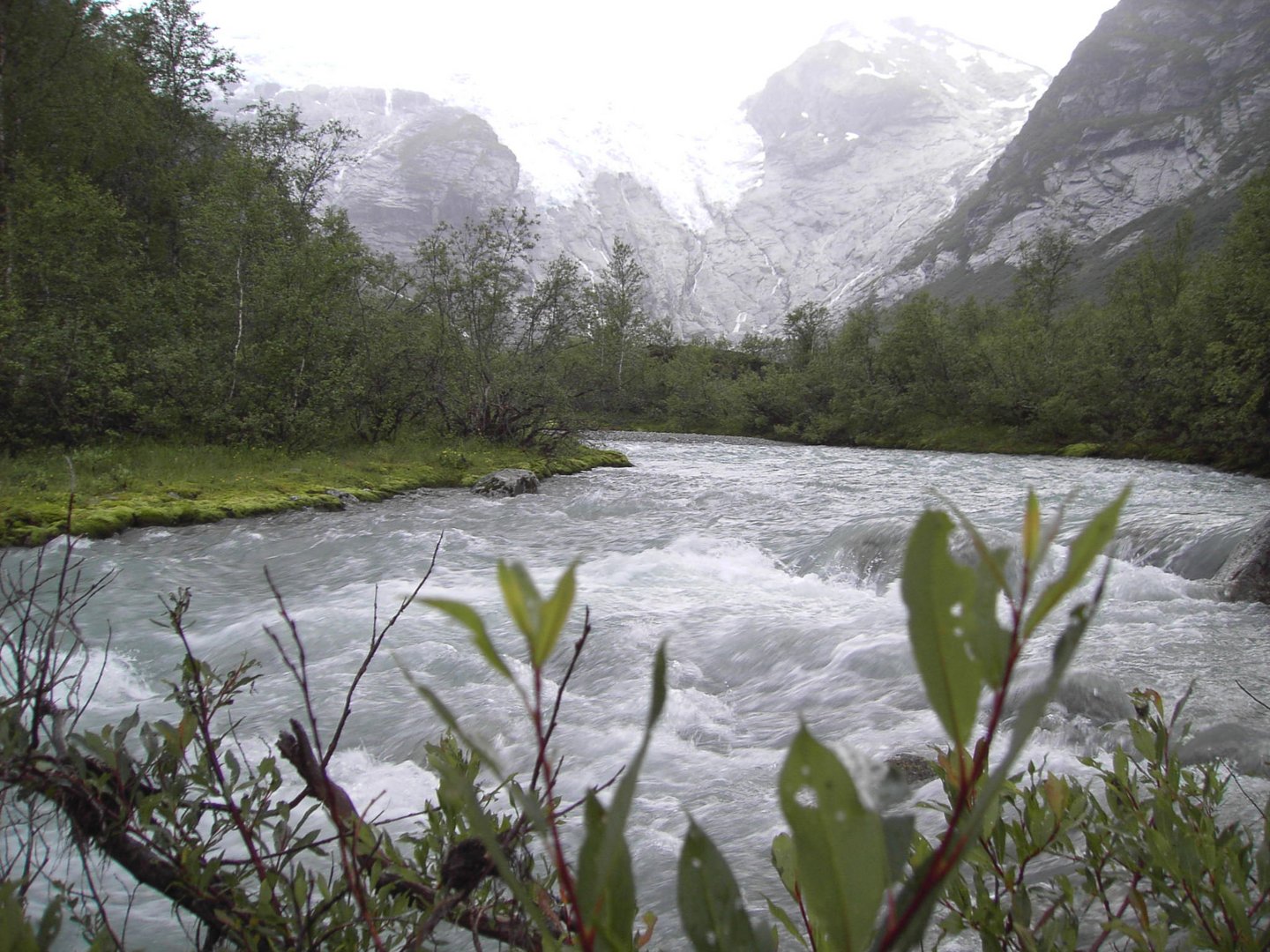 Bergsetbreen, Gletscherzunge des Jostedalsbreen