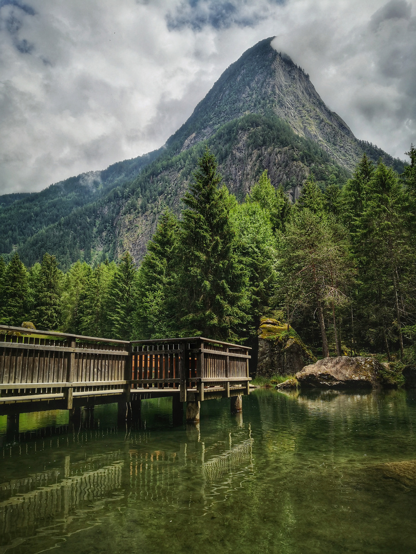 Bergsicht am Habicher See