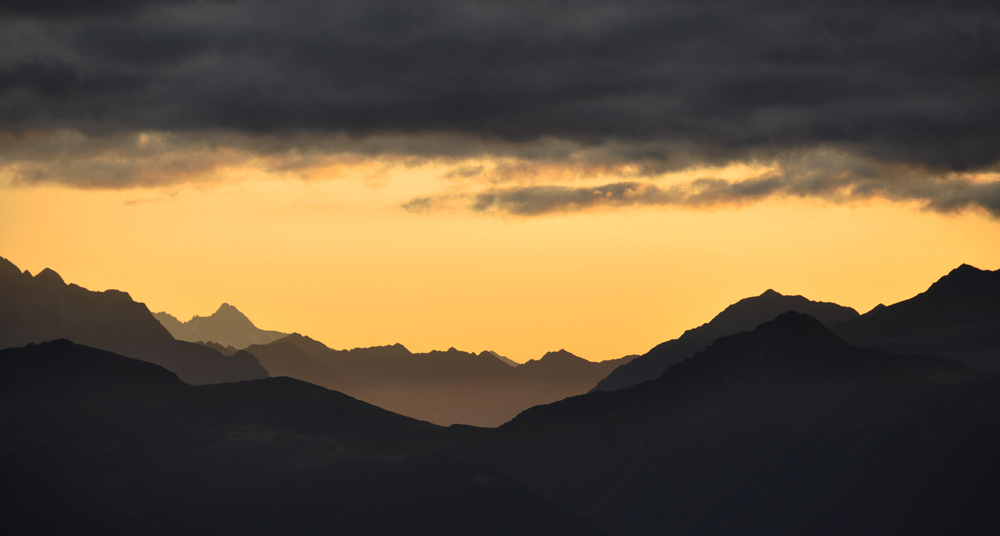 Bergsilhouetten