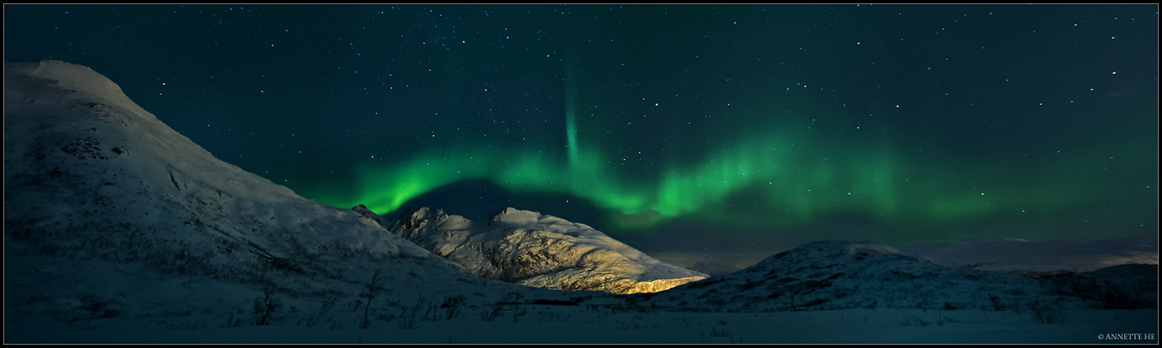 Bergsillhouette