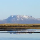 Bergspiegelung in der Nähe von Asbyrgi