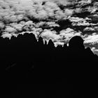 Bergspitzen und Wolken (Dia von 1974, gescannt)