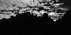 Bergspitzen und Wolken (Dia von 1974, gescannt)