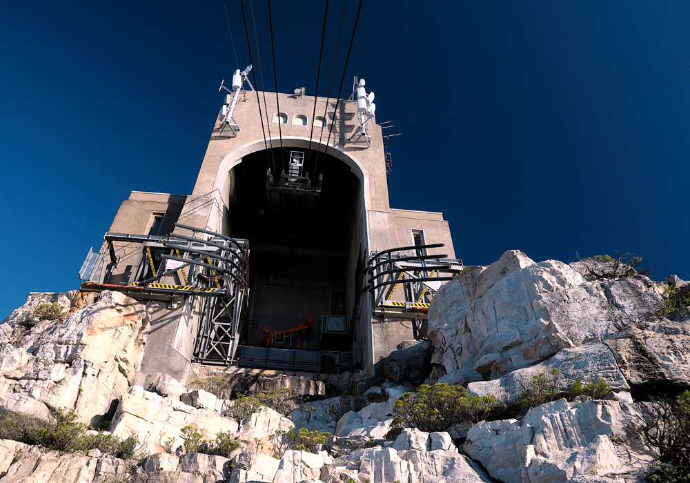 Bergstation am Tafelberg in Kapstadt