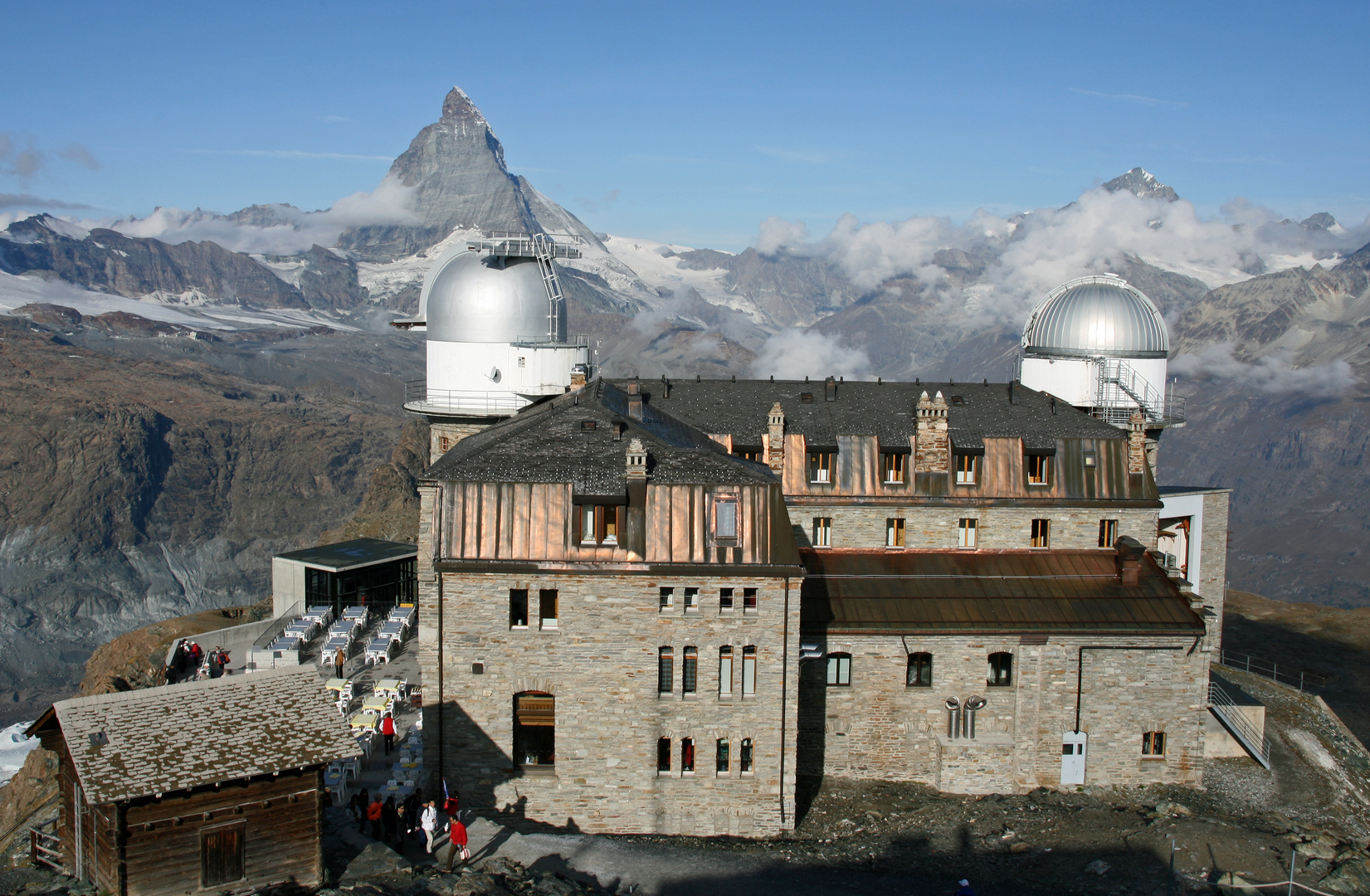 Bergstation Gornergrat mit Matterhorn