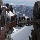 Bergsteiger am Aiguille Du Midi Chamonix