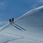 Bergsteiger am Biancograt