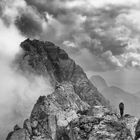 Bergsteiger am Watzmann