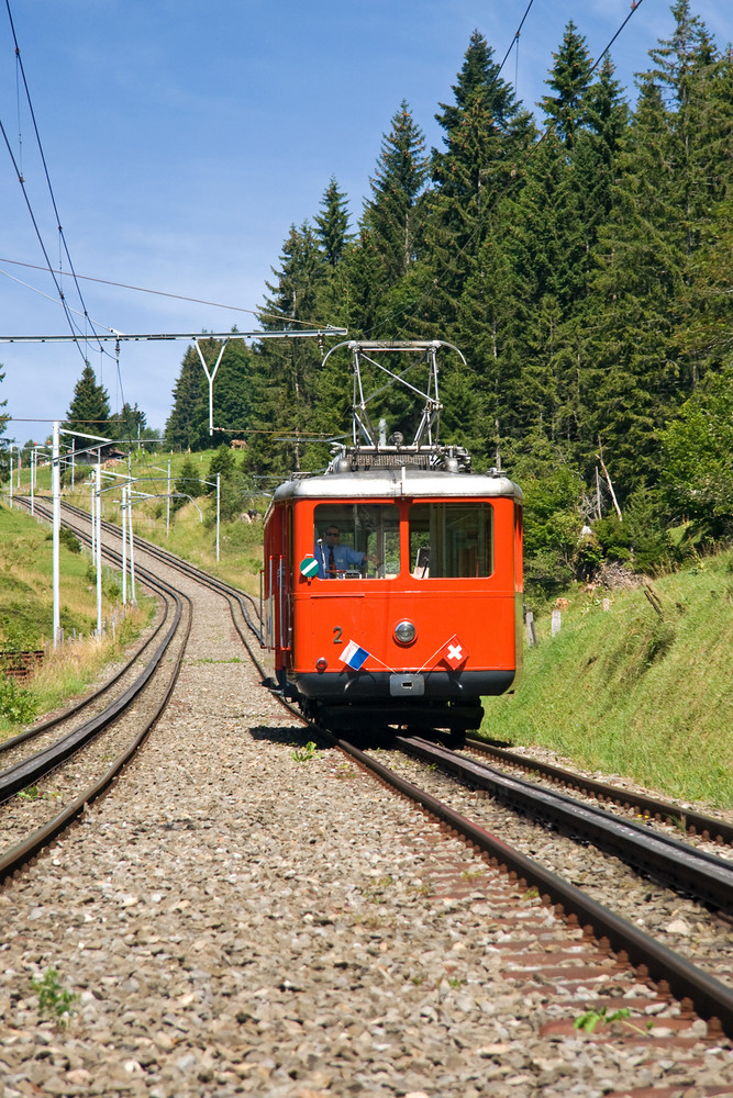 Bergsteiger auf normaler Spur