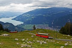 Bergsteiger auf schmaler Spur