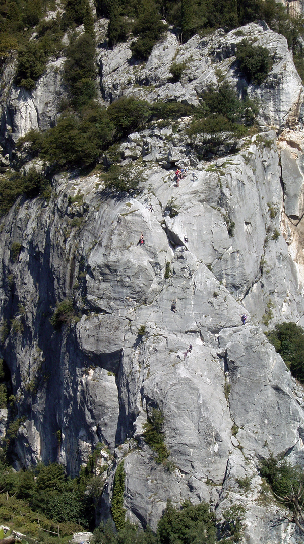 Bergsteiger in Arco/TN (Italien)