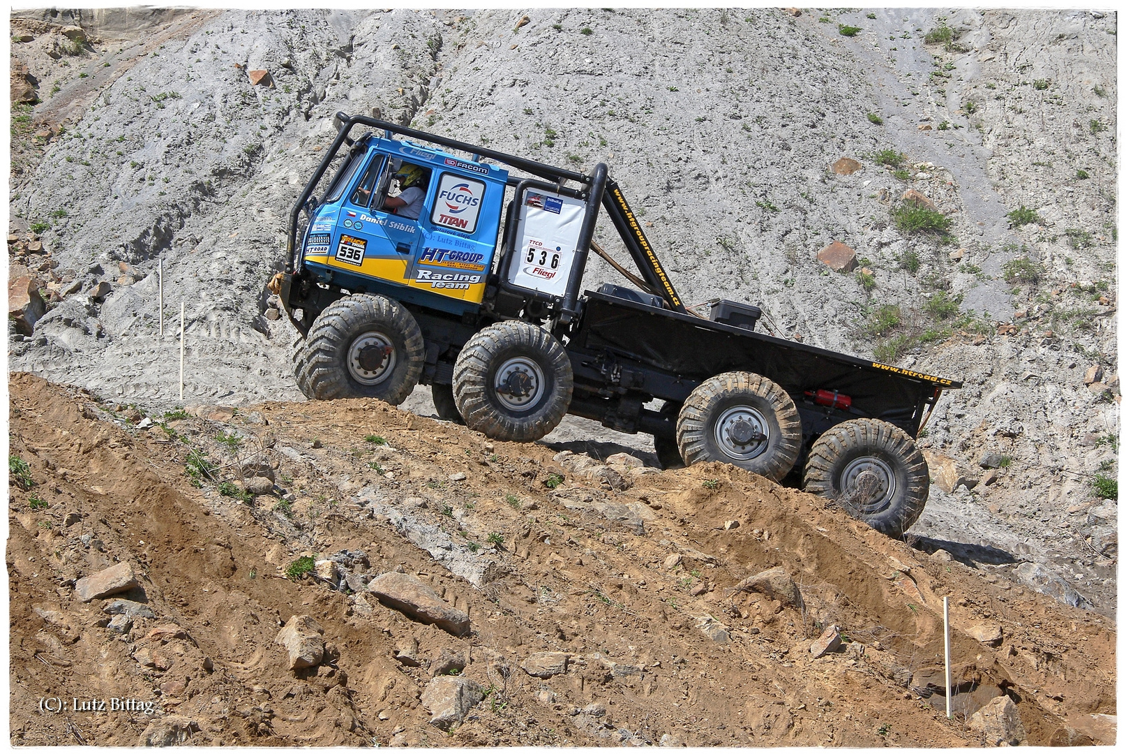 Bergsteiger mit 8 Rädern