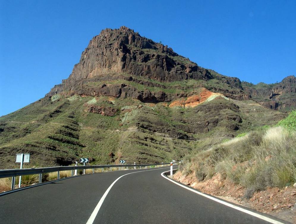 Bergstraße auf Gran Canaria