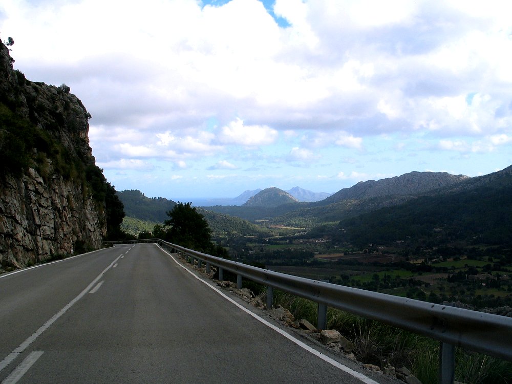 Bergstrasse auf Mallorca