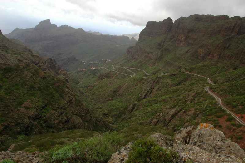 Bergstrasse auf Teneriffa