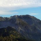 "Bergtour Grünten gezoomter Weitblick von der Schwende Alpe"