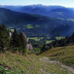 "Bergtour Grünten mit Weitblick beim Abstieg"