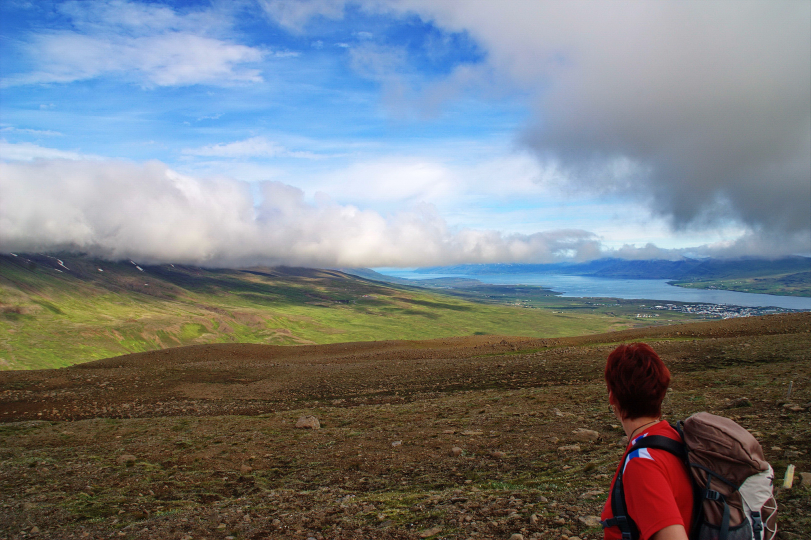 Bergtour im Norden Islands