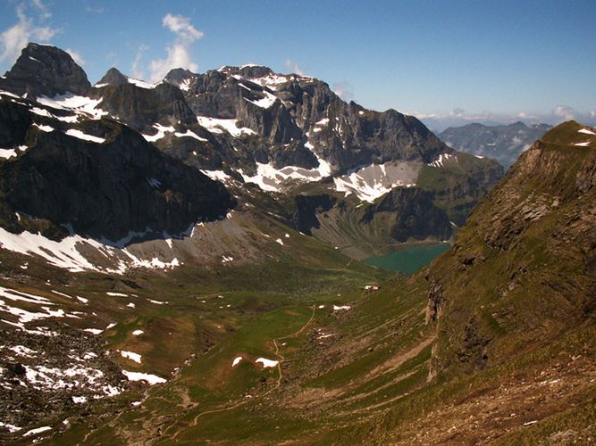 Bergtour zum Chaiserstuel - Blick ins Grosstal