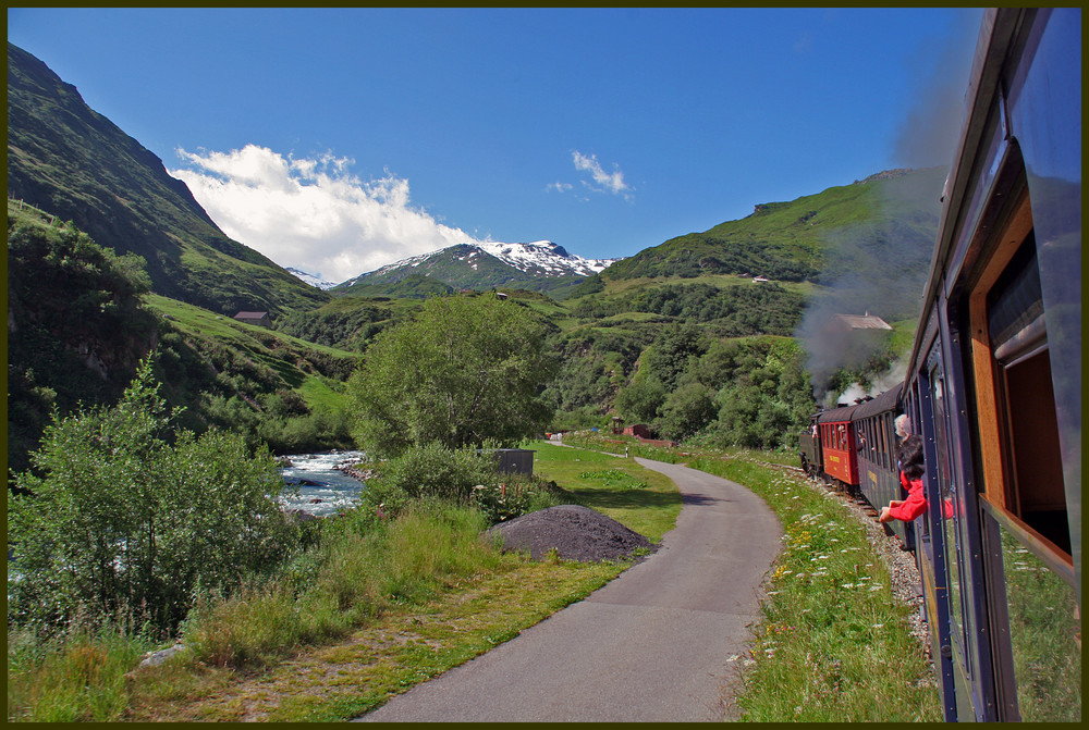 Bergwärts mit der Furka Dampfbahn