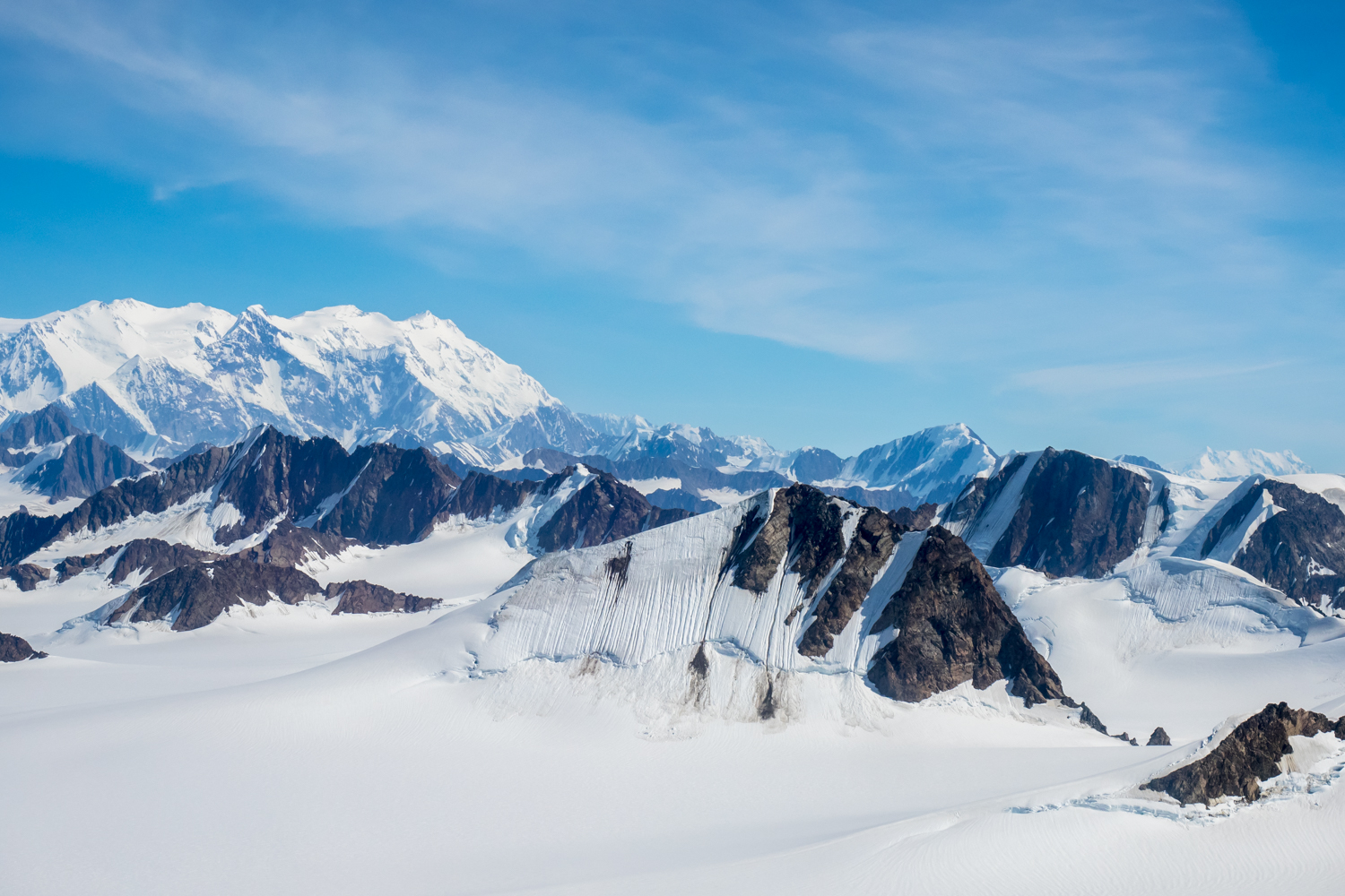 Bergwelt Bayley Icefield, Alaska