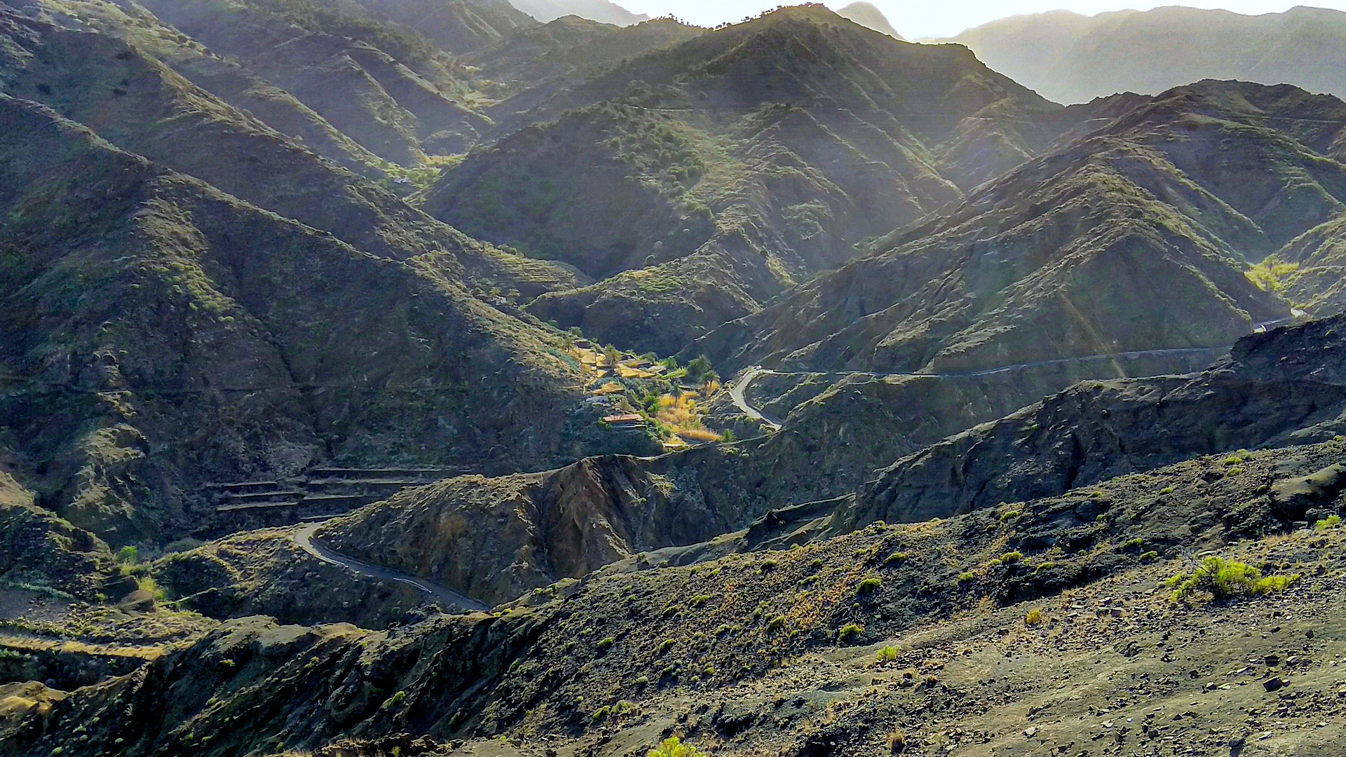 Bergwelt oberhalb Hermigua - La Gomera