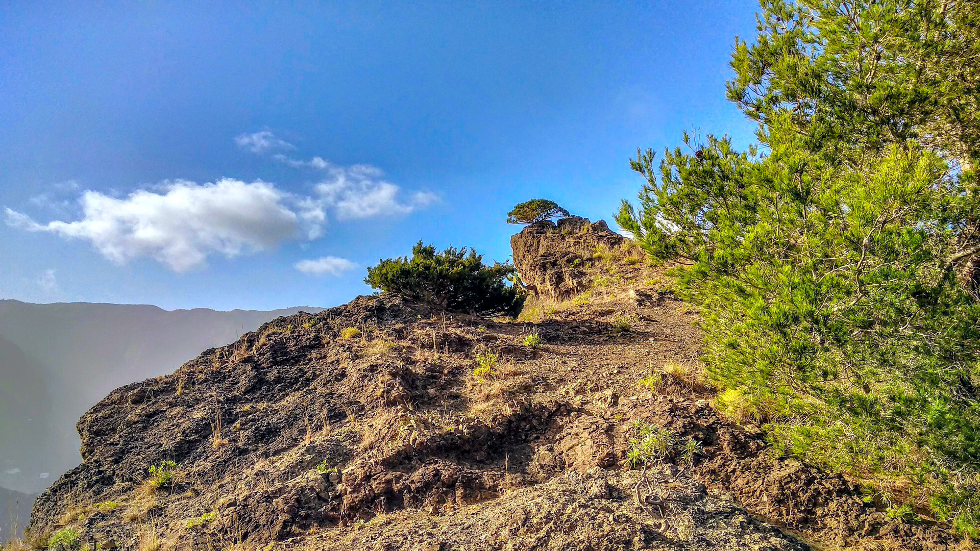 Bergwelt oberhalb Hermigua - La Gomera